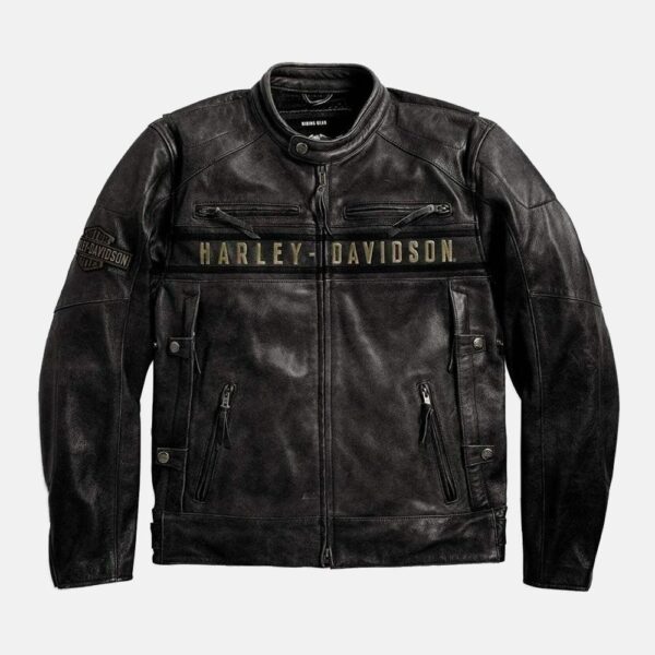Harley Davidson Vintage Jacket Black Leather Jacket