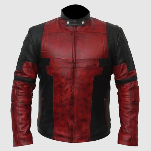 Deadpool Leather Motorcycle Jacket