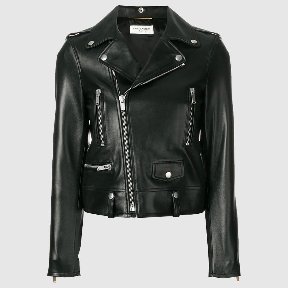 leather biker jacket Black Fashion Leather Jacket