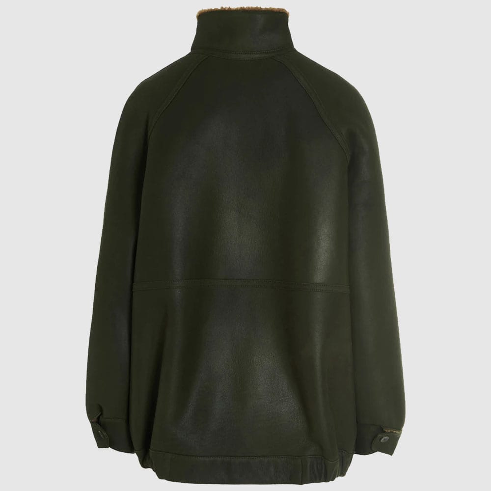 Alberta Ferretti Aviator-Style Leather Jacket