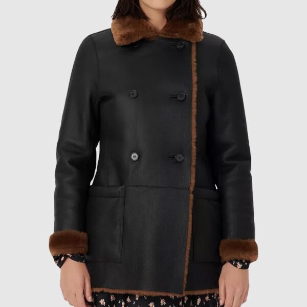 Black Shearling Coat