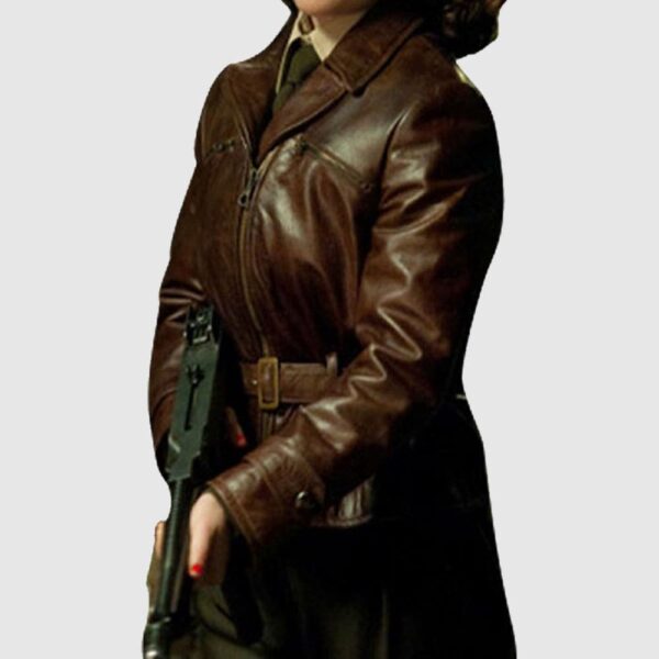 Captain America Peggy Carter Jacket , superstar leather jacket