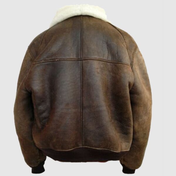 Leather Bomber Pilot Aviator Jacket