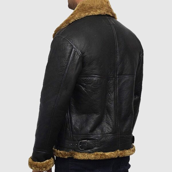 Men's Aviator B3 World War2 Real Shearling Sheepskin Flying Jacket