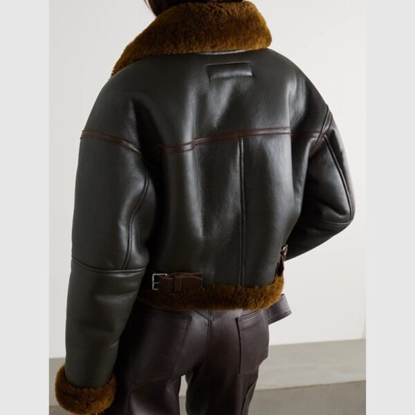 Acne studios aviator leather jacket
