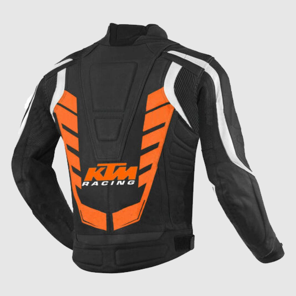 KTM Mens Motorcycle Biker Leather Jacket