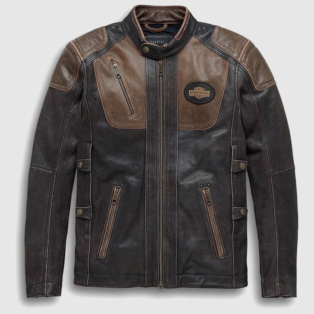 H-D Triple Vent System Trostel Leather Jacket