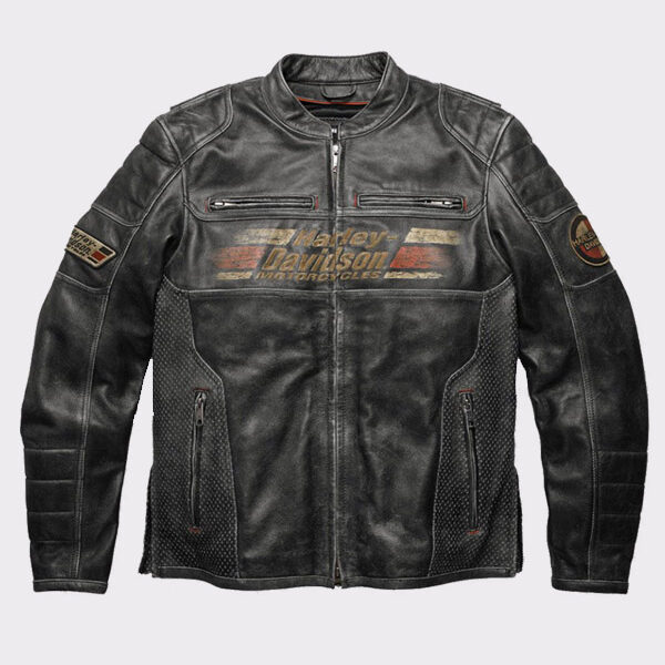 Harley Davidson Classic Motorcycle Leather Jacket