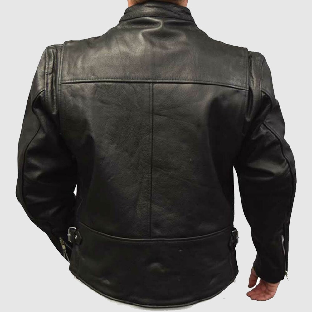 Redline Men's Lightweight Zip Out Liner Cowhide Leather Jacket
