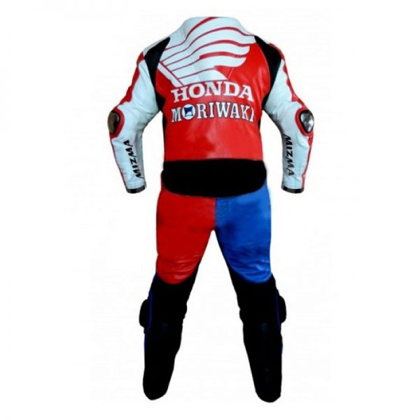 American motorbike leather suit