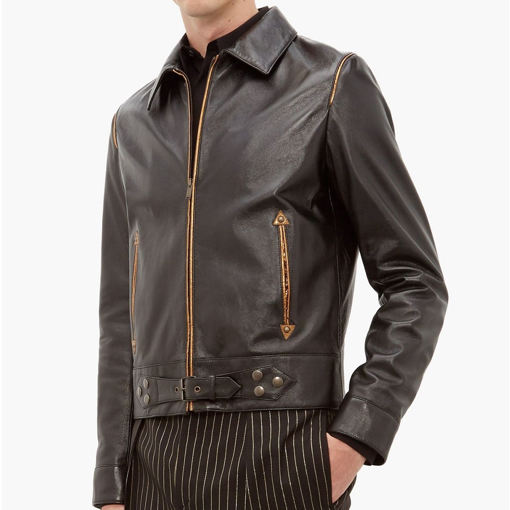 Traditional Black Leather Jacket