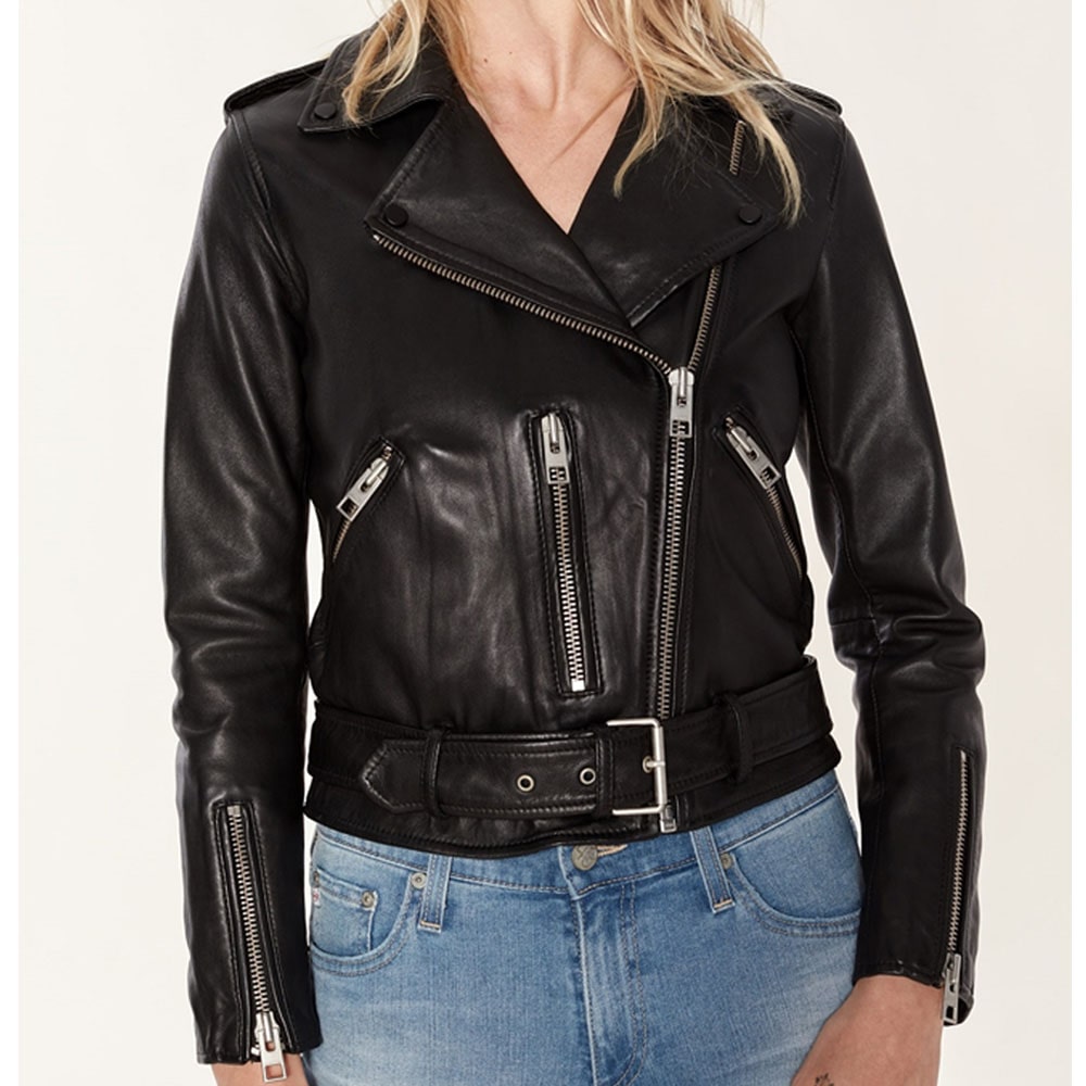 women trendy biker jacket