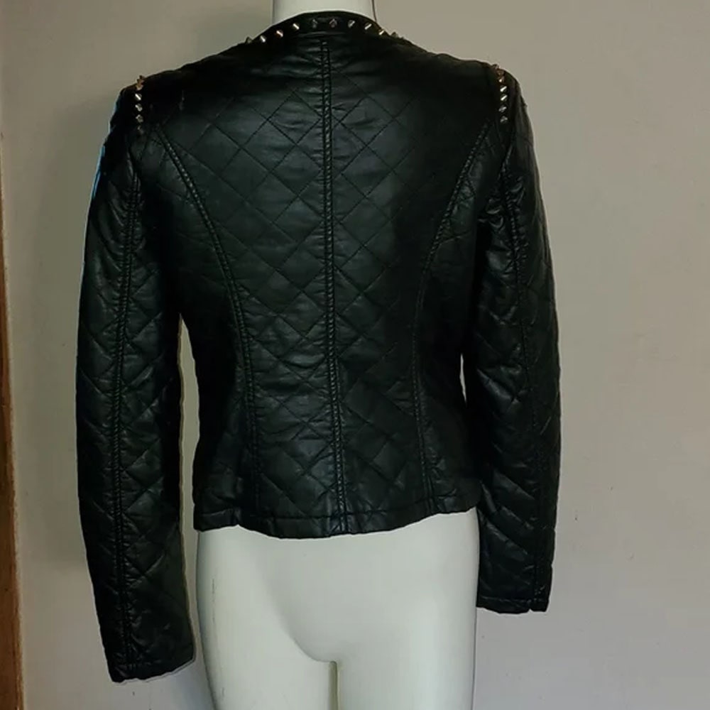 LG-Forever 21 spiked leather jacket