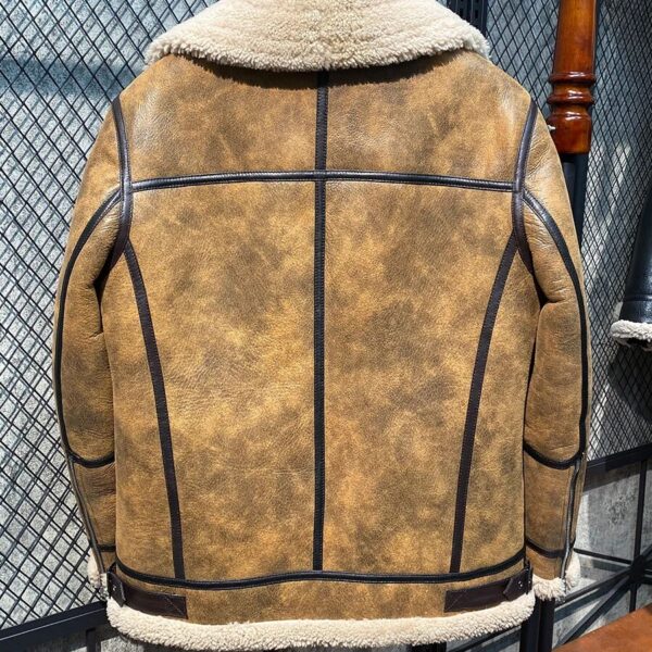 Tcyeek Winter Sheepskin Genuine Leather coat