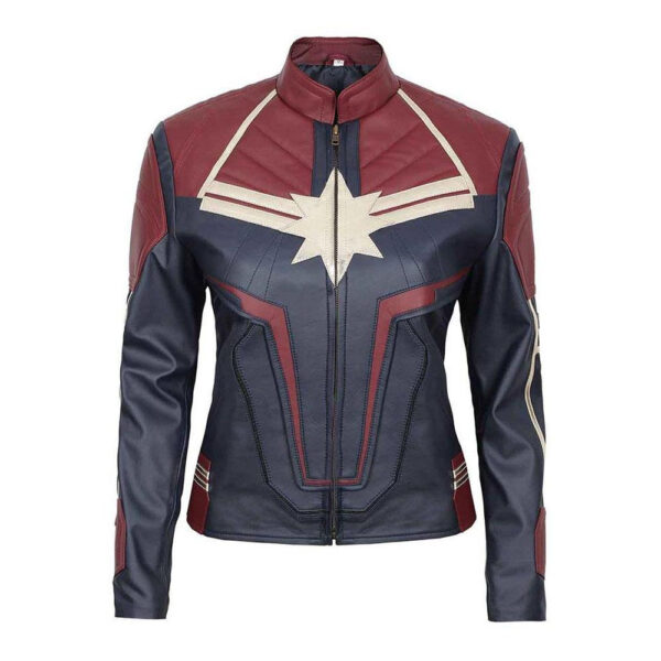 Avengers Endgame Captain Marvel Genuine Leather Jacket