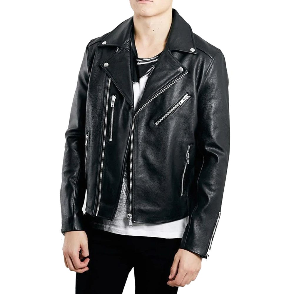 David Bowie Style Fashion Biker Leather Jacket