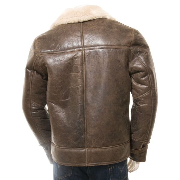 Men's Brown Sheepskin Jacket for sale