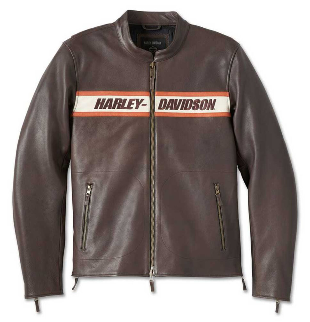 Harley-Davidson Men's Victory Lane II Leather Jacket - Java Brown