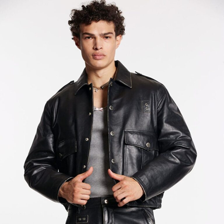 AVIATOR LEATHER JACKET