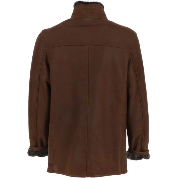 Men's Real Leather Shearling Coat