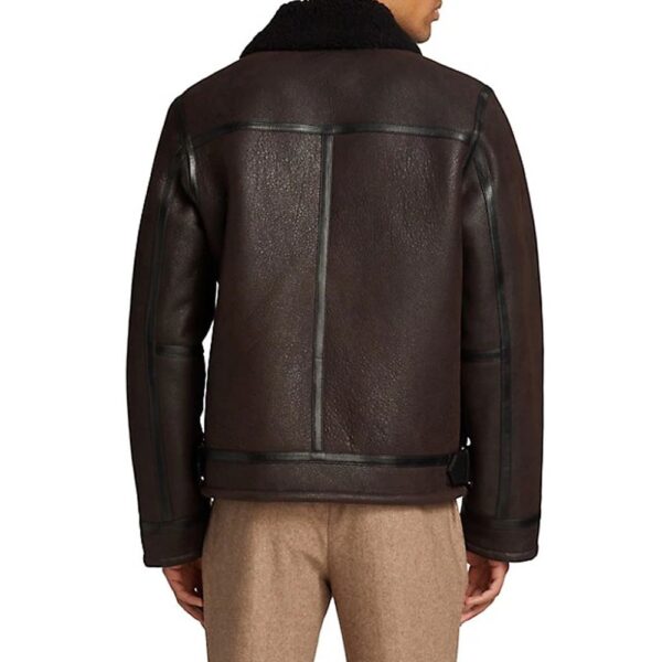 Aviator Leather Jacket Men's