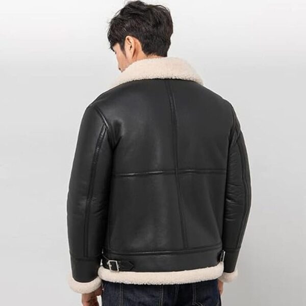 Men Aviator Shearling Jacket