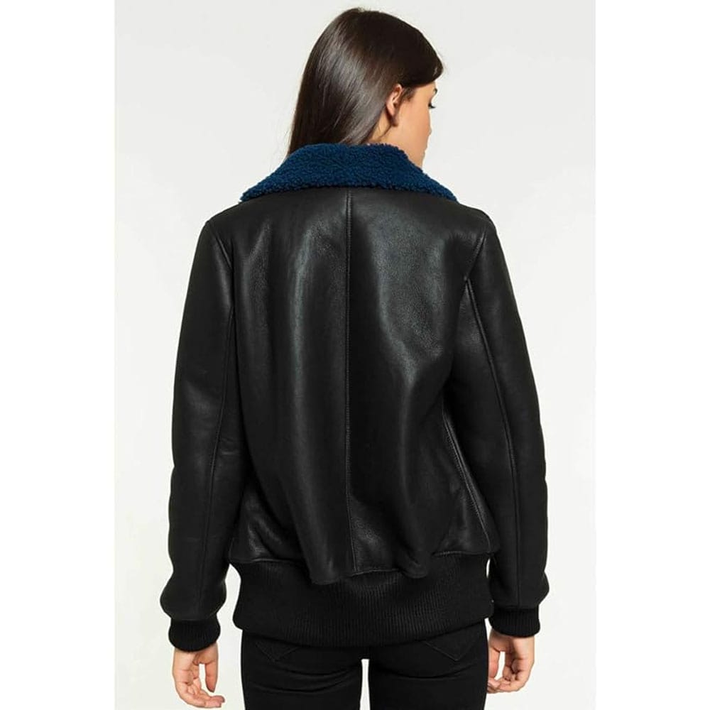 Shearling Jacket Black Fur Coat