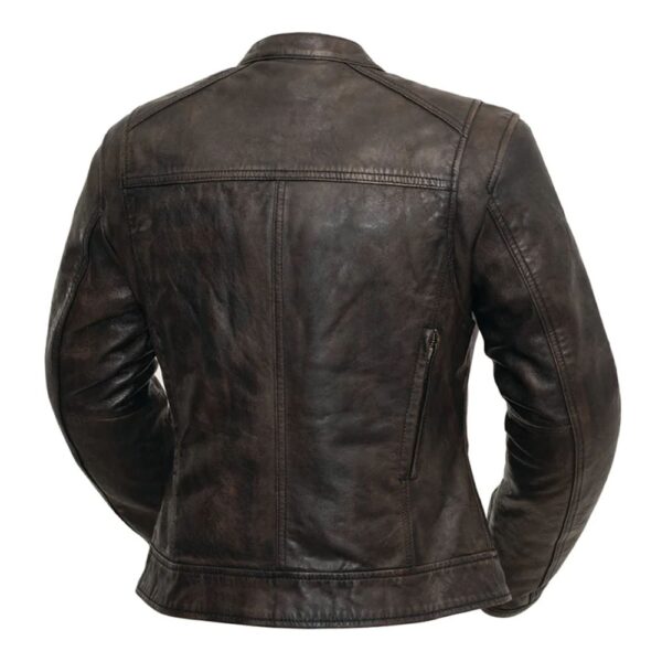 Women Motorcycle Leather Jacket