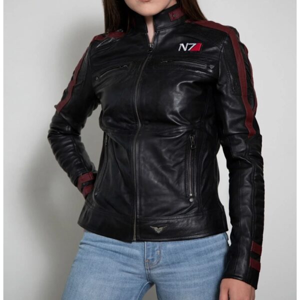 Womens Commander Shepard Mass Effect Leather Jacket