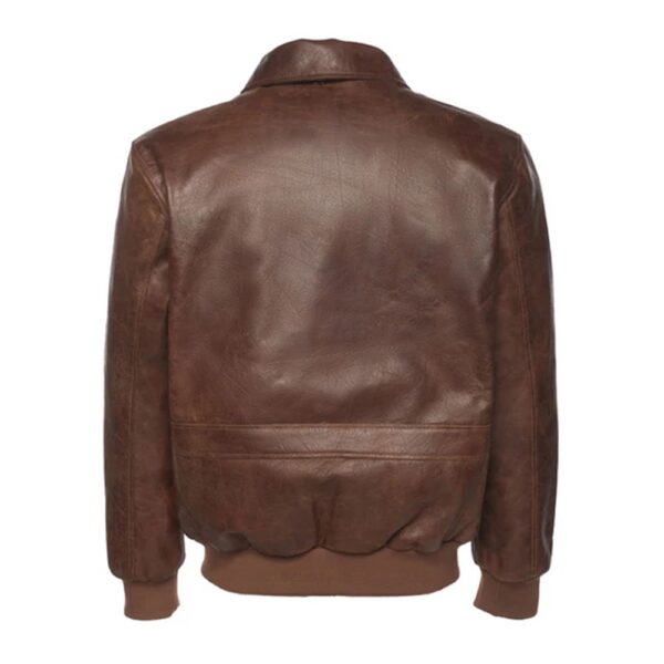 Laurent Vintage Brown A2 bomber Jacket