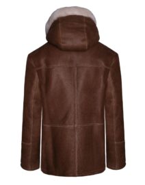 Enrique Men’s Brown Sheepskin Leather Coat
