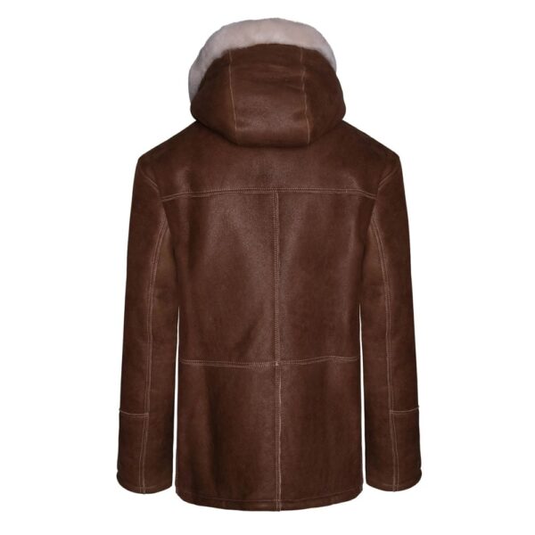 Enrique Men’s Brown Sheepskin Leather Coat