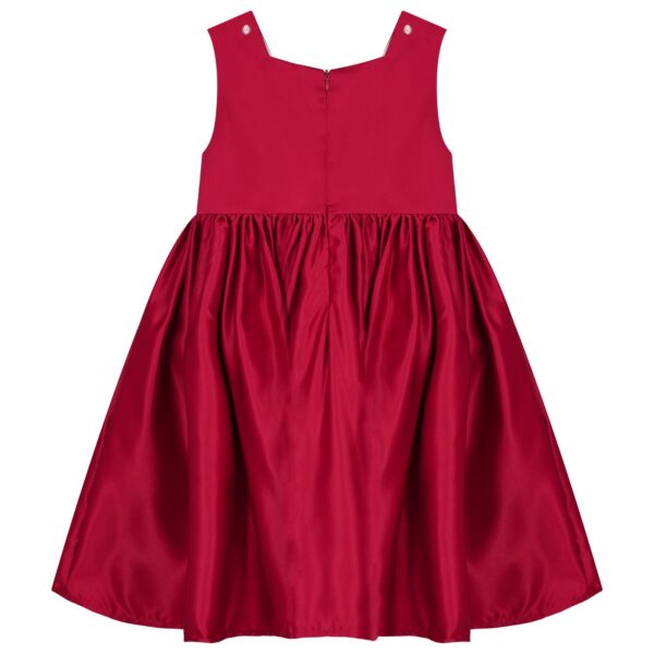 Girls Red Bow Dress