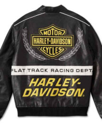 Harley-Davidson® Men's Start Your Engines Leather Racing Jacket
