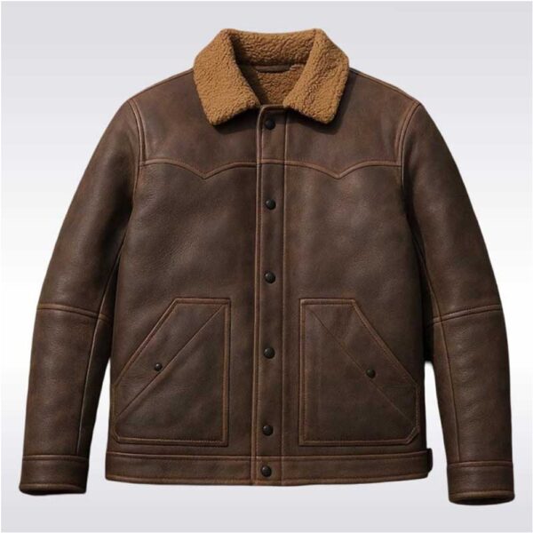 The Rancher’s Leather Shearling Jacket