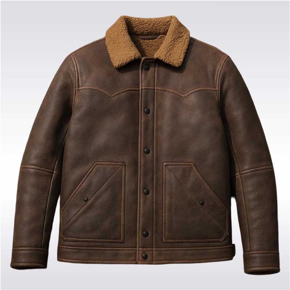 Rancher’s Leather Shearling Jacket The Rancher’s Leather Shearling Jacket