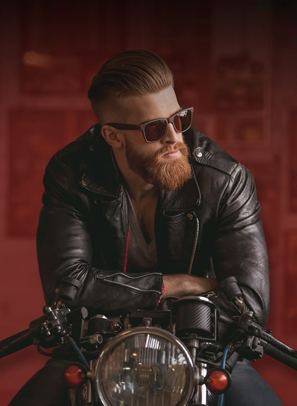 Biker leather jacket